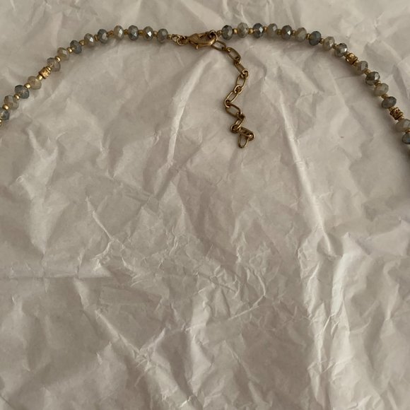 Mixed bead twin tassel pendant necklace NEW - Picture 4 of 4